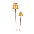 thumbnail image 3 of 2 Pack Vintage Iron Mushroom Ground Stake, Painted Metal Garden Ornament Flower Bed Planter Porch Yard Landscapes Decor, 3 of 5