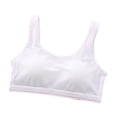 thumbnail image 2 of LYMAYTER ‌Big Girls Sports Bra 9-13 No-Wire Cotton Tank for 75-90A Teen Breathable Solid Color Training Bra, 2 of 8