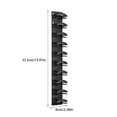 thumbnail image 4 of Yuarrent Soporte para almacenamiento de sombreros de fácil instalación con tornillos o adhesivo para cualquier habitación o armario Almacenamiento y organización del hogar Negro, 4 of 6