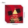 thumbnail image 3 of NWOKYZGH 20Pcs Merry Christmas Dinnerware Set - Christmas Tree Paper Napkins, Party Supplies, 3 of 6