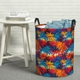 thumbnail image 5 of Goofa Colorful Hawaii Palms Printed Circular Hamper,Laundry Basket with Handles,Storage Baskets Foldable,Large Capacity Laundry Hamper-Small, 5 of 8