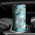 thumbnail image 3 of Halloween Bat 20oz Skinny Tumbler with Straw - Spooky Darkness Design Insulated Cup, 3 of 7