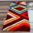 thumbnail image 4 of MDA Rug Imports Mateos Shag Collection Multicolor Abstract Area Rug 2'3'' X 8' 8' Runner Living Room, Bedroom, Dining Room Rectangle, 4 of 5