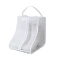 thumbnail image 1 of Limorve 1Pc Boot Organizer Dust-proof Waterproof Space-saving Visible Handle Design Shoe Storage Pouch Household Supply White A, 1 of 10