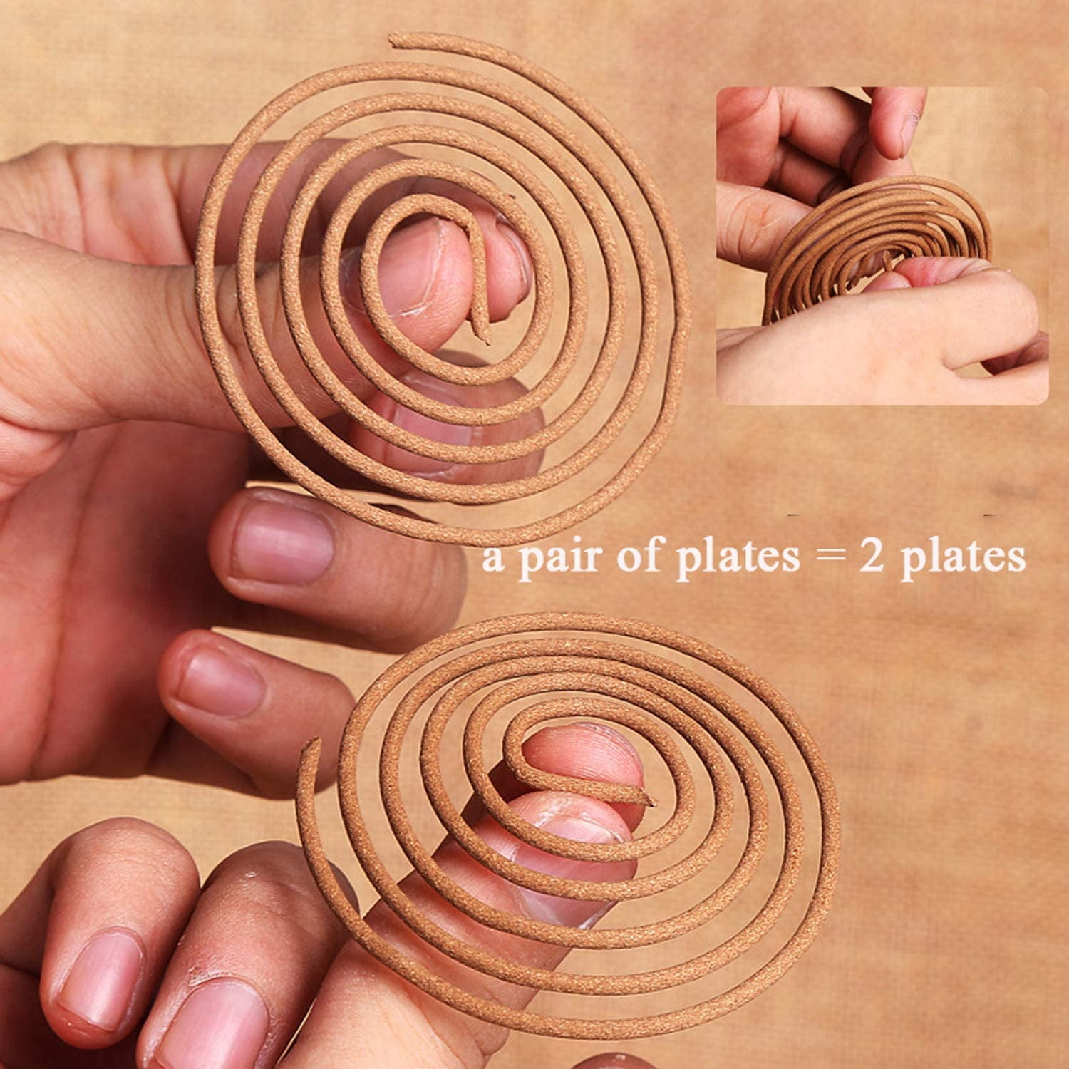 Sandalwood Coils Incense Natural 48 Pieces for Incense Holder Burner Home Decor Indoor Aroma 4 Hours