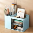 thumbnail image 4 of Clearance Office&Craft&Stationery under $5,New Swivel Desk Organizer With Drawers Desk Pencil Holder Desk Organizer And Accessories With Compartments + Drawers For Home Art, 4 of 8