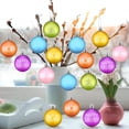 thumbnail image 6 of Cadancy Easter Tree Decorations Hanging Ball Ornaments Plastic Baubles with Festival Text Pendants for Spring Home Party Supplies Indoor Outdoor Garden Branch Decor Set, 6 of 6