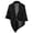 Z02-Black, variant on BYHONG Poncho Sweater Wrap Topper, Knitted Elegant Shawls Cape Scarf, One Size