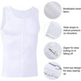 thumbnail image 3 of Lilvigor Compression Shirts for Men Body Shaper Slimming Vest Tank Top Shapewear with Zipper Slim Body Shaper, 3 of 5
