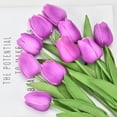 thumbnail image 6 of Cheer.US 5Pcs Artificial Flowers, Faux Flowers Fake Silk Tulips Perfect for Indoor Outdoor Home Kitchen Office Table Centerpieces Arrangements Christmas Decor, 6 of 7