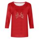 thumbnail image 4 of Xuyuer 3/4 Sleeve Shirts for Women Loose Fit Crewneck Dressy Casual Tops Lightweight Solid Color Comfy Cute T Shirts Basics Tees Casual Fashion Spring Summer T Shirts Business Work Tee Top, 4 of 5