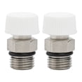 thumbnail image 4 of 2Pcs Male Thread Nickel Plated Brass Manual Radiator Air Vent Plug Valve Fully Automatic Air Vent Valve Accessory Part, 4 of 9