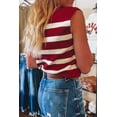 thumbnail image 2 of Casual Sleeveless Knitted Top with Ribbed Silhouette - V-Neck Collar | [ZhiHiMeRi] | (US 8-10)M, 2 of 6