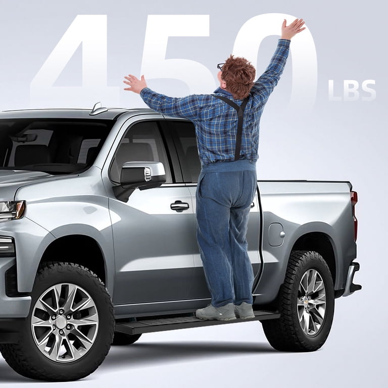 Black Drop Step Running Boards For Ford F150 & Super Duty Trucks (2015-2025) - 83" Carbon Steel 12 thumbnail image