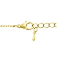 thumbnail image 3 of SuperJeweler Crystal Drop Necklace for Women in Yellow Gold Overlay, 16 inches, 3 of 5