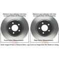 thumbnail image 3 of Detroit Axle - 312mm Front 272mm Rear Drilled & Slotted Brake Rotors Replacement for Audi A3 Quattro Volkswagen GTI Jetta Passat Beetle EOS Golf Fits select: 2011 VOLKSWAGEN JETTA SE, 3 of 6