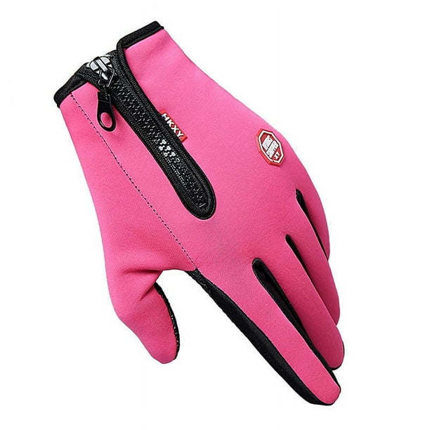 Guantes de invierno para hombres y mujeres, para deportes al aire libre, para montar a caballo, cálidos, resistentes al viento, con dedos completos, impermeables, para pantalla táctil