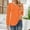 Orange, variant on WTXUE Long Sleeve Blouses Plain T Shirts for Women Womens V Neck Smocked Tops Puff Sleeve T Shirt Pleated Blouse Fitted Polyester Shirts Big Shirts Soft T Shirts Flowy Shirts for Women White S