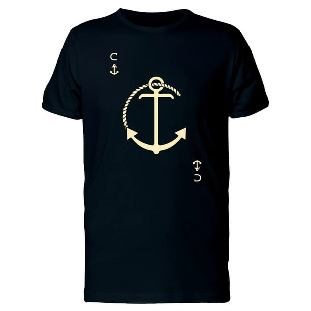 Smartprints - Vintage C Rope Nautical Anchor Tee Men's -Image by ...