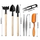 thumbnail image 2 of Mini Garden Tool Set, 12pcs Portable Gardening Hand Tools Set, Multiple Miniature Succulent Tools Set Easy to Carry for Seedlings, 2 of 5