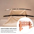 thumbnail image 4 of Soporte de Espada de Bambú de 3 Niveles Soporte de ExhibicióN de Montaje en Pared Estante de Espada SamuráI Colgador para Katana Wakizashi Tanto Genji, 4 of 9