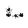 thumbnail image 4 of Abbracc 12 Pieces Alloy Filigree Hollow Charms Pendant with Crystal Glass Beads Dangle black, 4 of 9