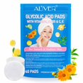 thumbnail image 2 of Aliver Glycolic Acid Pads,Cleansing Pads for Face & Body with Vitamins B3, C & E,For All Skin Types,40 Pads, 2 of 9