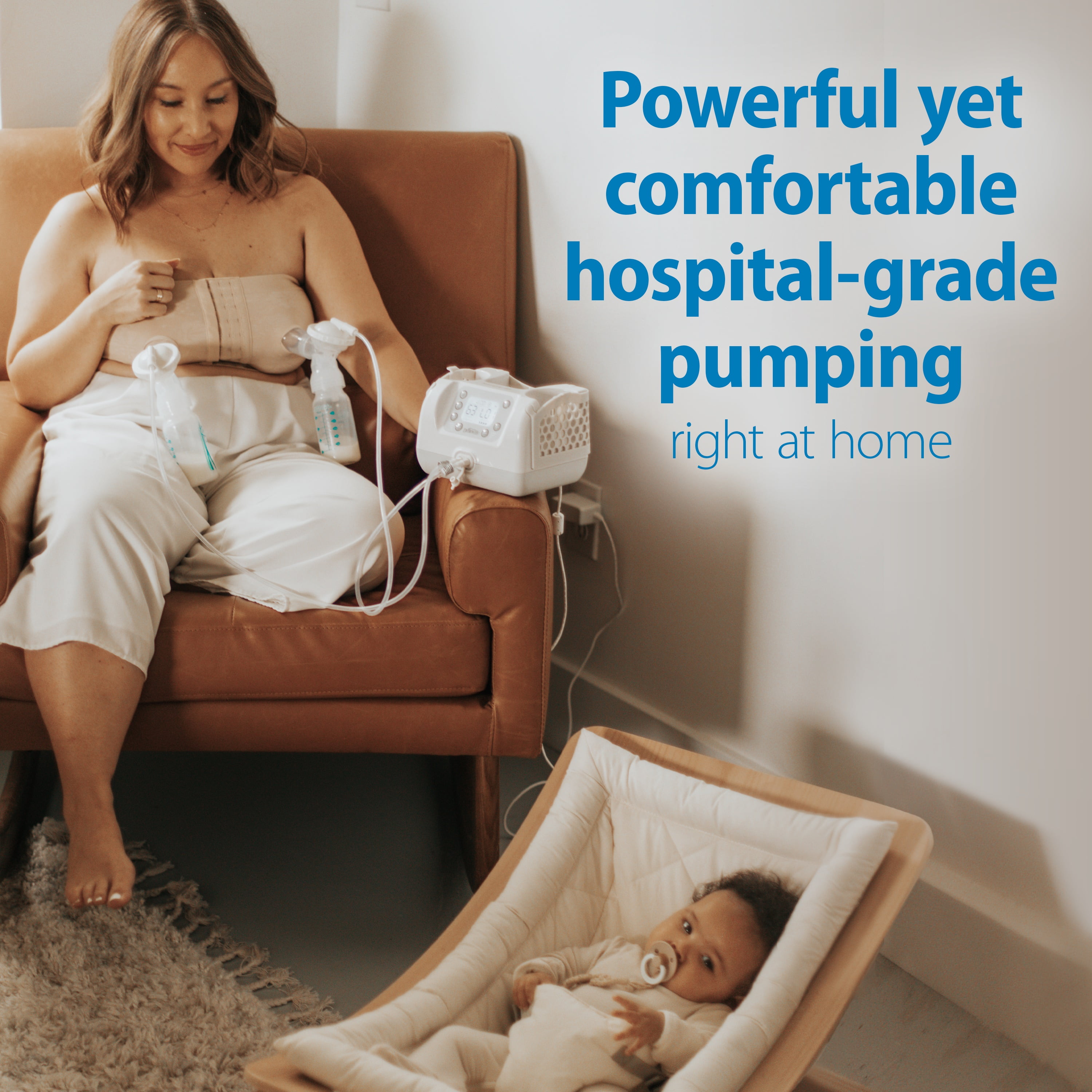 Dr. Brown's Custom Flow Hospital Strength Double Electric Breast Pump with Adjustable Settings