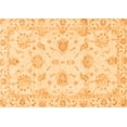 thumbnail image 1 of Ahgly Company Indoor Rectangle Oriental Orange Modern Area Rugs, 2' x 5', 1 of 4