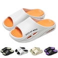 thumbnail image 2 of Mens Slippers,Men Non- Massage Soft Sole Slippers for Home Indoor Use,Slippers for Men,Orange,8, 2 of 5