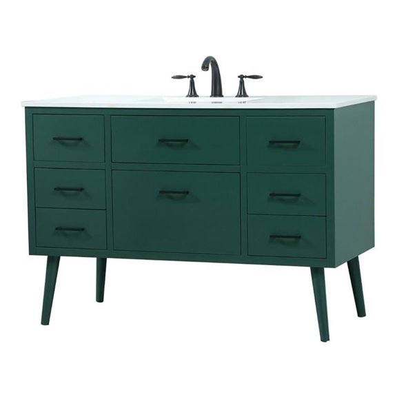 48 inch bathroom vanity in Green