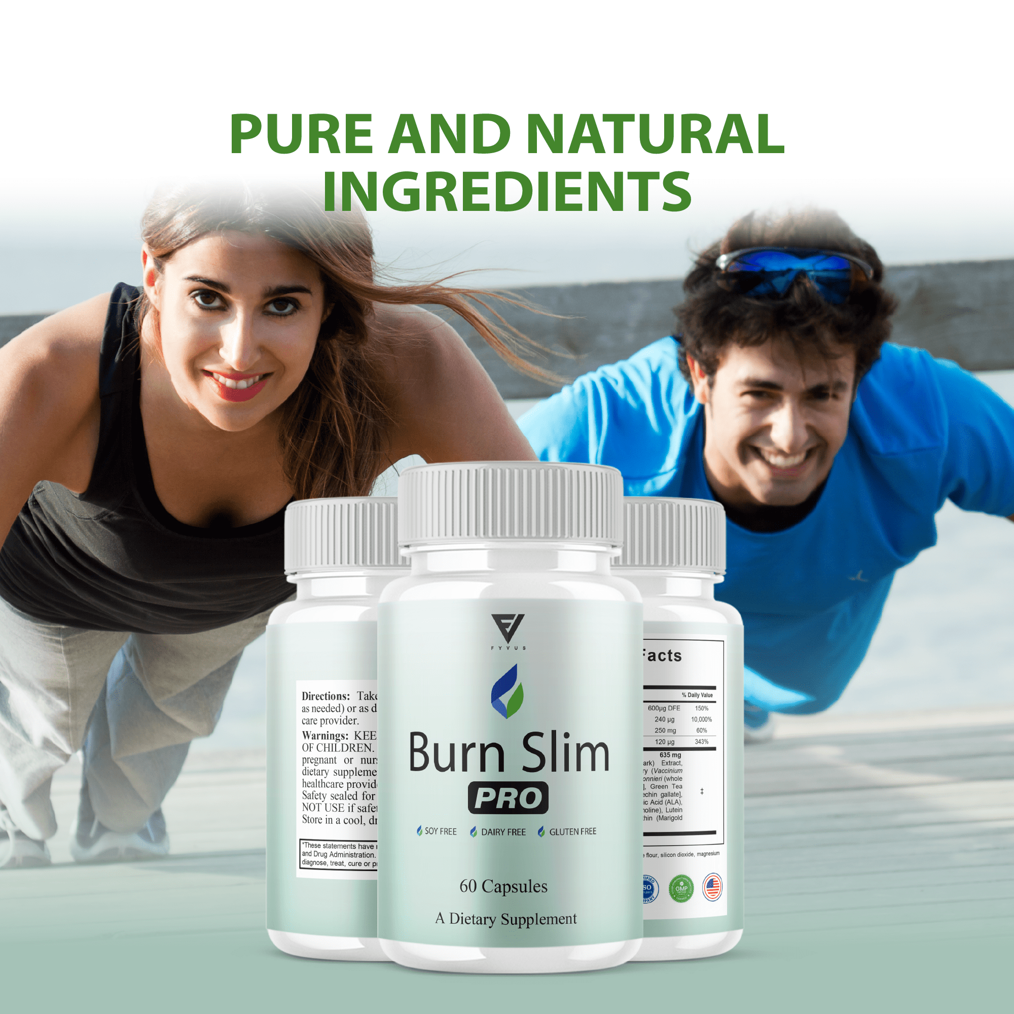 (2 Pack) Burn Slim Weight Management, BurnSlim Pro Overall Health Support Pills (120 Capsules)