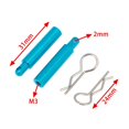 thumbnail image 5 of 4Pcs Metal Battery Plate Mount Fixing Bracket for  TT01 TT-01 1/10 RC Car Upgrade Parts, 5 of 5