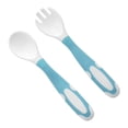thumbnail image 2 of Loewten Toddler Utensils, Rounded Tip Training Spoon Easy Grip Baby Fork Spoon With Case For Self Feeding, 2 of 8