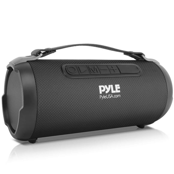 Pyle Haut-Parleur Portable Bluetooth Sans Fil - Haut-Parleur Rechargeable 200 Watts Baril de Musique Stéréo Puissant avec Entrée aux, Port MP3/USB/SD, Rad Fm