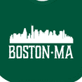 thumbnail image 4 of Inktastic Boston Massachussetts Skyline City Silhouette Boys or Girls Baby Bib, 4 of 4
