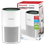 Honeywell Allergen Plus 1080 Sq. Ft 4-in-1 HEPA Air Purifier, Auto Mode Reduces Pet Dander, Smoke & Odors, White