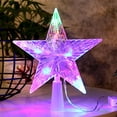 thumbnail image 4 of Mosey Christmas Tree Topper Star with LED Light Creative Shape Plug-Play IP65 Waterproof Glowing Five-Pointed Star Xmas Tree Ornament, 4 of 8