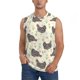 thumbnail image 1 of Balery Funny Chicken Camisetas sin mangas para hombre, absorbe la humedad y protege contra el mal olor.-Small, 1 of 7