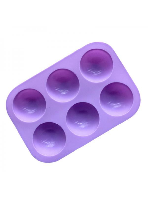 6 Silicone Jelly Cup Tray Mould Cake Mold Pan Cupcake Non Stick Baking