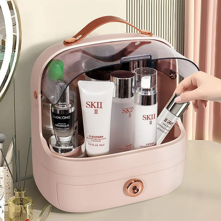 SHMAMT Egg Shape(Oval) Makeup Storage Box, Countertop