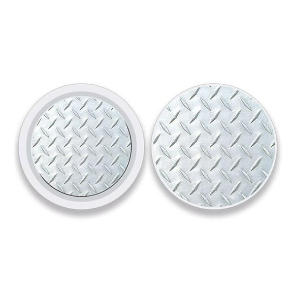 MightySkins APATAG-Diamond Plate Skin Compatible with Apple AirTag Original 4 Pack of Skins - Diamond Plate