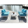 thumbnail image 5 of Safavieh Nason 4 Piece Contemporary Outdoor Living Set, 5 of 13