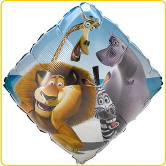 Madagascar Jumbo Diamond Foil Mylar Balloon (1ct)