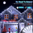 thumbnail image 2 of Luces navideñas HRANBOTY de 82 pies, 616 LED, 8 modos, color blanco frío, 2 of 8