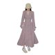 thumbnail image 3 of Vestido floral Mujer Cuello en V Manga larga Cintura alta Vestido casual de gasa, L tholdsy AP001427-02, 3 of 7