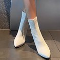 thumbnail image 3 of B91xZ Womens Fall Winter Boots Classic Ultra Mini Platform Fashion Boot,White 6.5, 3 of 5