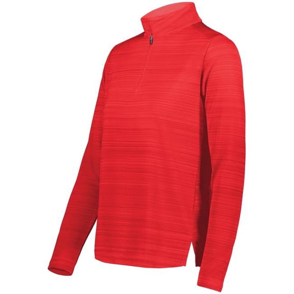 Augusta Sportswear 7012.083.M Ladies Pursuit 0.25 Zip Pullover, Scarlet - Medium