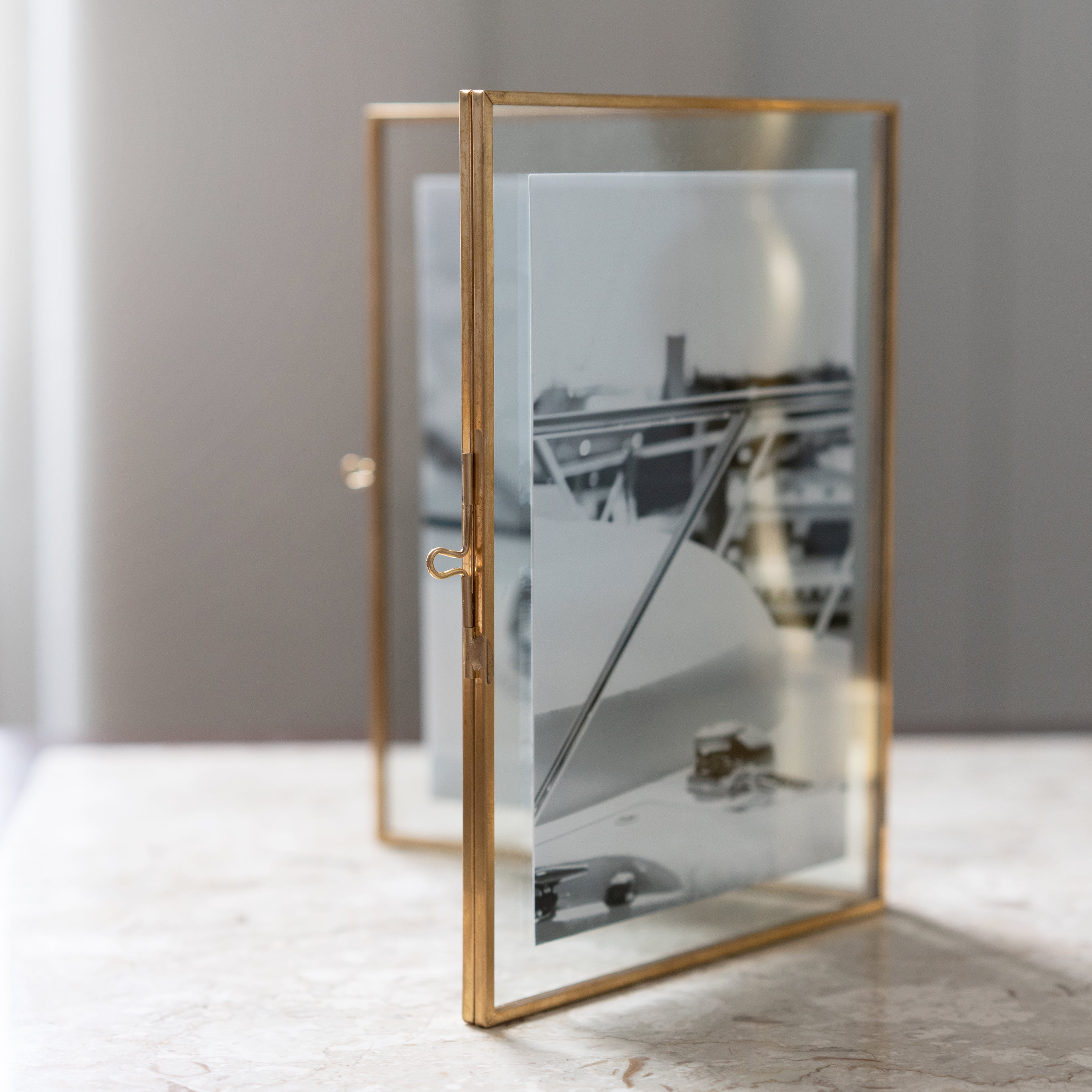 Villisca Metal Floater Picture Frame - Set of 7 (Set of 7) Hokku Designs Color: Gold