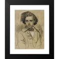 thumbnail image 2 of Philipp Winterwerb 14x18 Black Modern Framed Museum Art Print Titled - Portrait of the Painter Albert Hendschel, 2 of 5